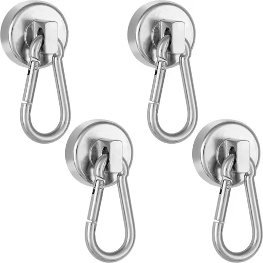 POPPSTAR Magnet-Karabiner Wandhaken stark belastbar