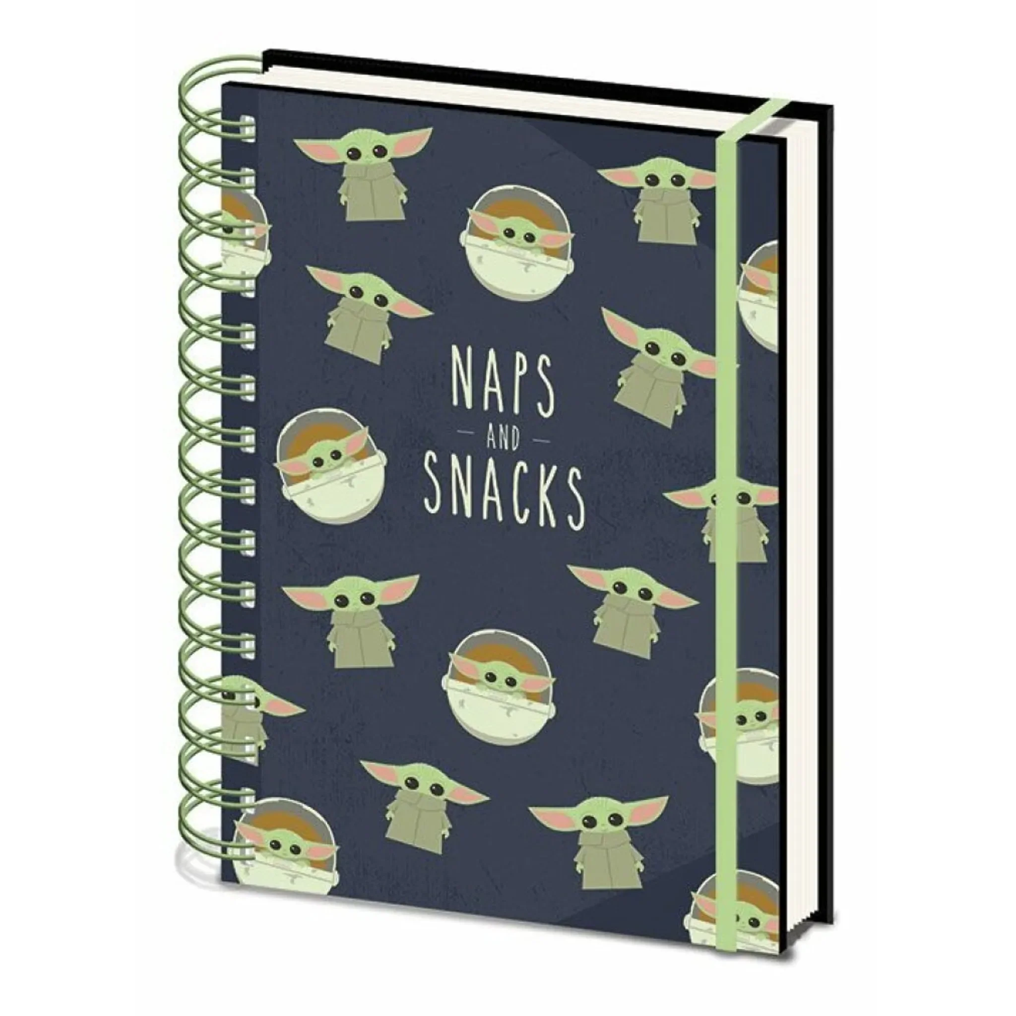 Spiralnotizbuch A5 „The Mandalorian – Snacks and Naps“