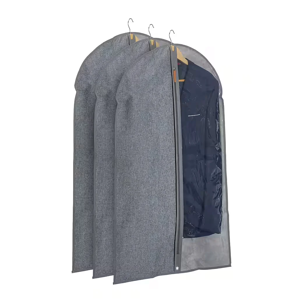 Relaxdays Kleidersack 3er Set 99 x 58 cm Kleiderschutzhülle Anzug