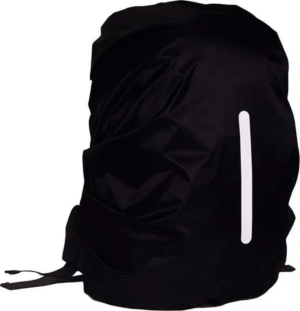 Jumada wasserdichter Rucksacküberzug 30-40 L schwarz reflektierend M