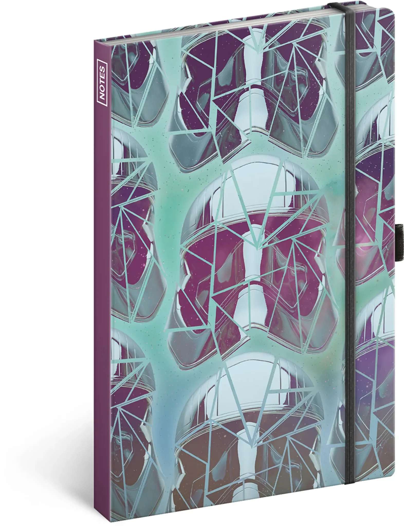 Notizbuch liniert mit Gummiband – ca. A5, Design „Star Wars“