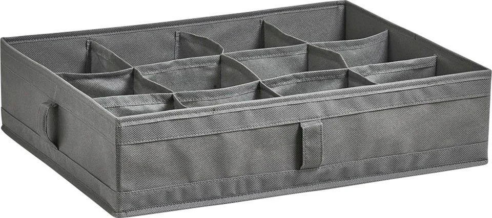 ZELLER PRESENT Organizer 12 Fächer Aufbewahrungsbox faltbar Wäsche
