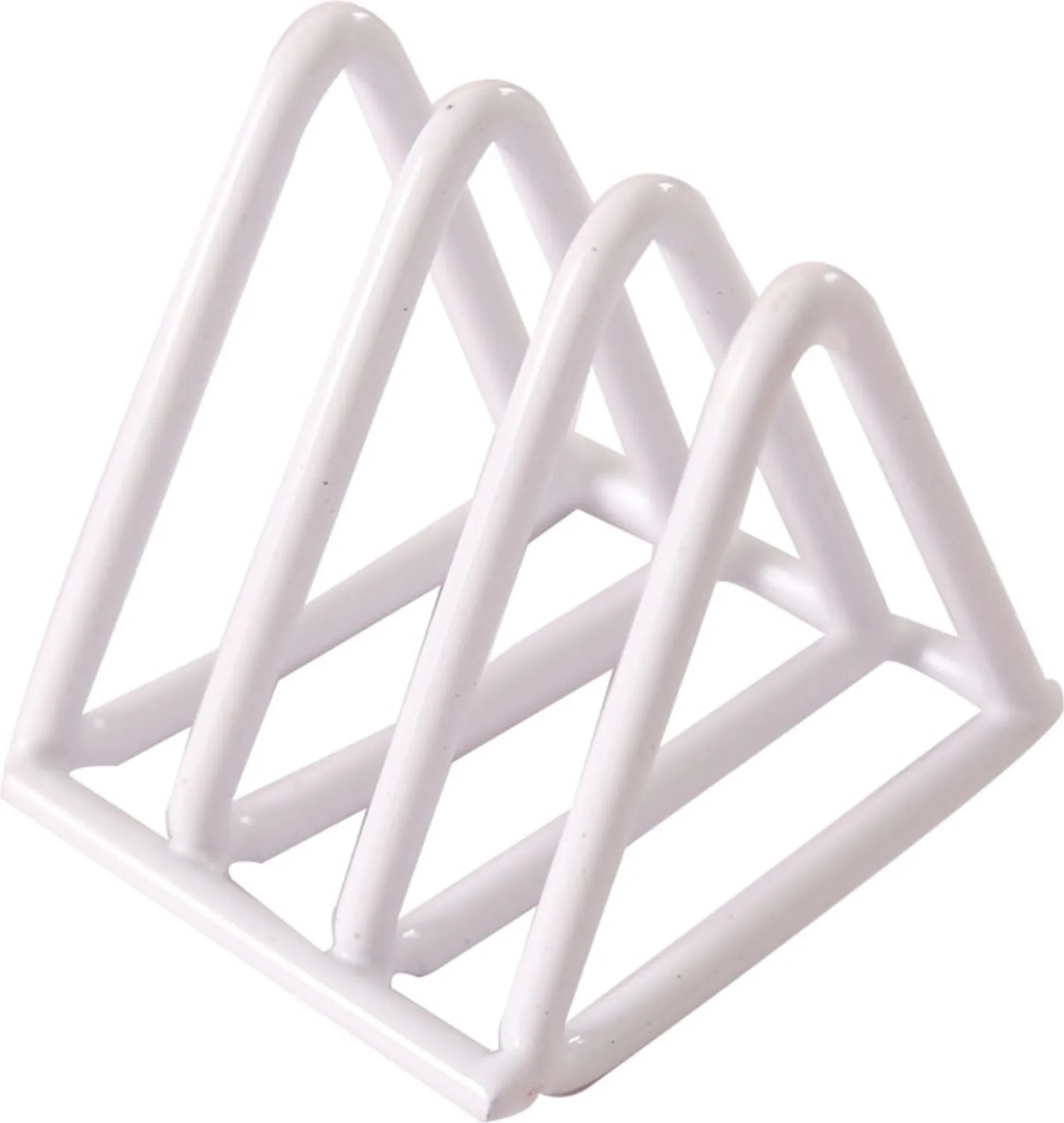 Mini-Regal Dreieck – Puppenhaus-Dekoration, Maßstab 1:12, Weiß (Größe S)