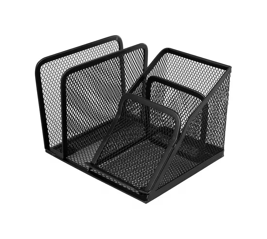 Uhrenbox & Schreibtisch-Organizer – schwarz