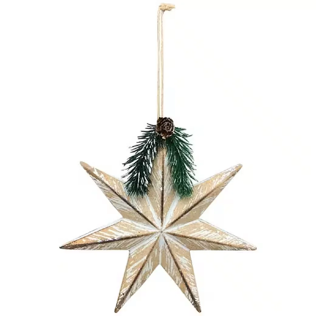 Christbaumschmuck Sternhänger „Dost“ – Weiß