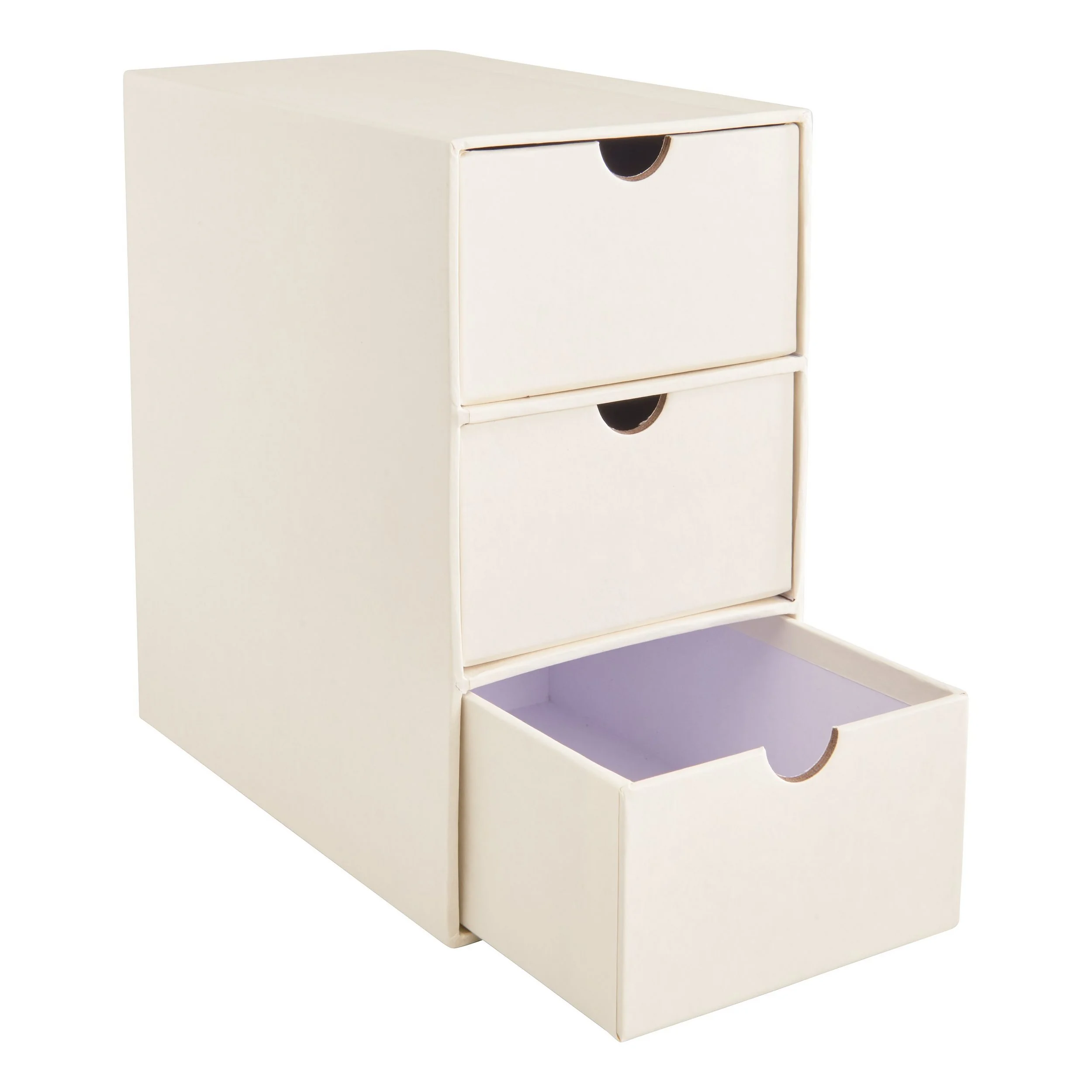 VBS Schubladenbox 3-schübig Aufbewahrungsbox 4er Set 10 x 18,5 cm