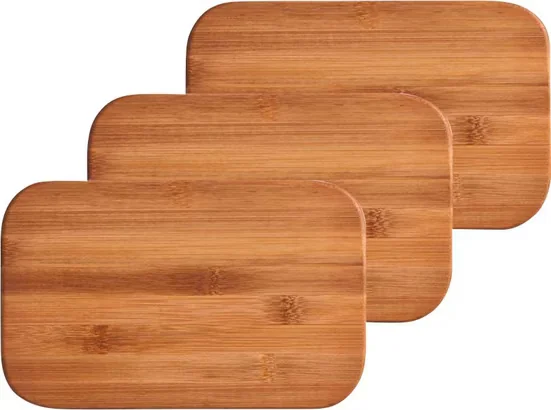 ZELLER PRESENT Bamboo Schneidebretter Bambus 3er Set