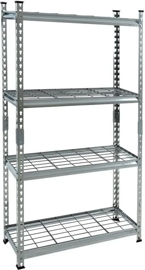 ESTEXO Schwerlastregal Steckregal 150x75x30 cm mit Gitterböden