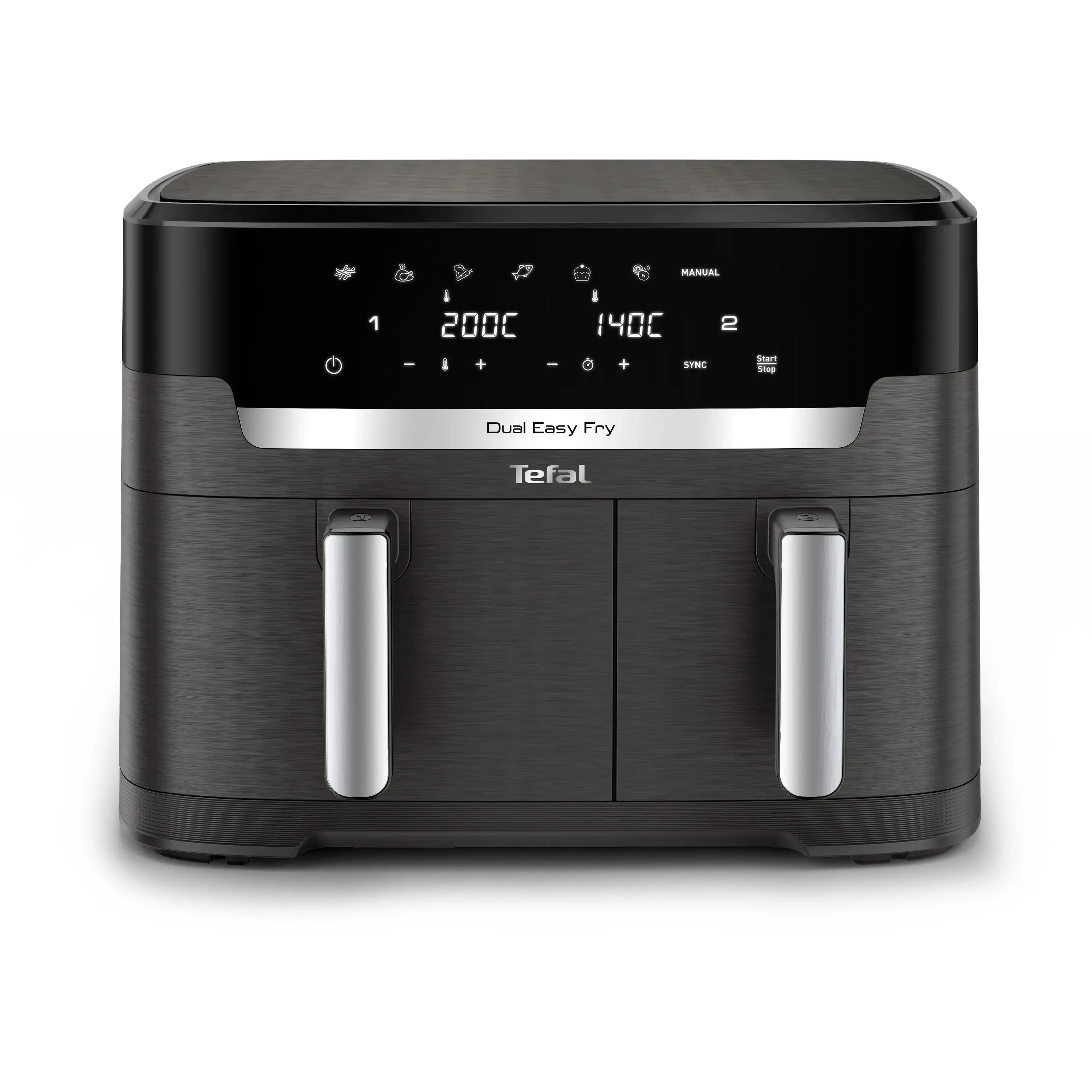 Tefal EY942H Dual Easy Fry XXL Doppelkammer Heißluftfritteuse