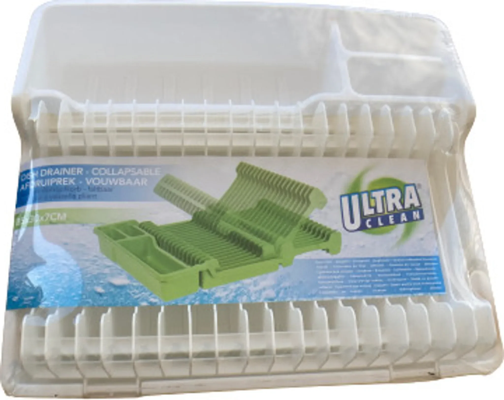 Faltbares Abtropfgestell „Ultra Clean“ – weiß, 35 × 30 × 7 cm