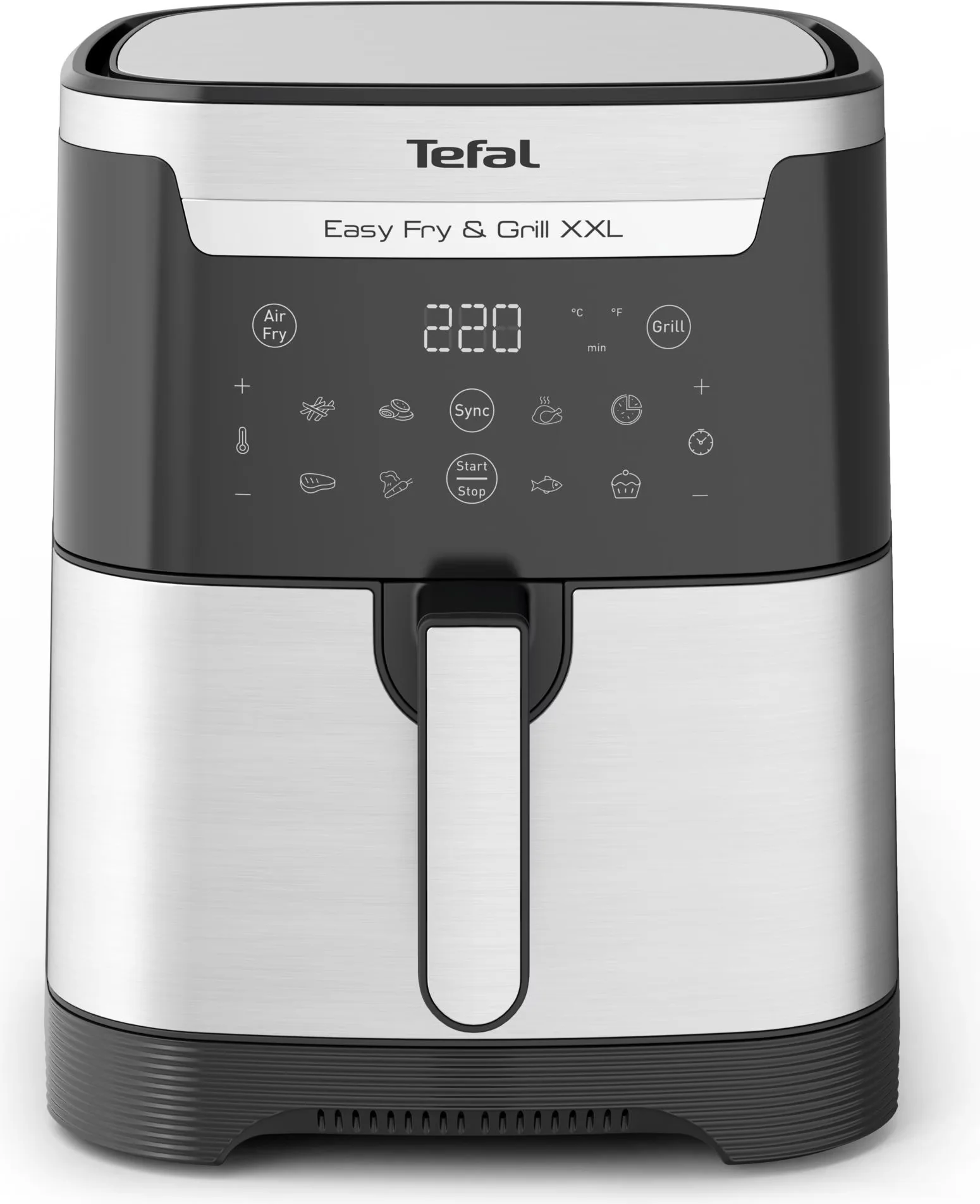 Tefal Easy Fry und Grill XXL Heißluftfritteuse EY801D Edelstahl