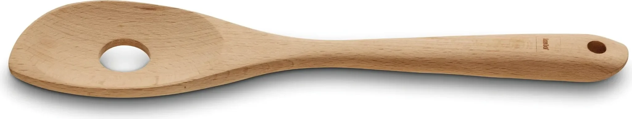 Schöpfkelle mit Loch „Calla“ – Buchenholz, 30,5 cm