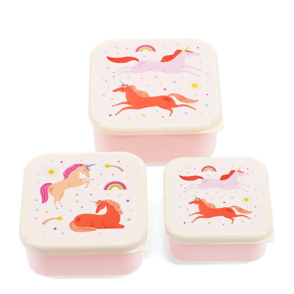 REX LONDON Lunchbox Einhorn Brotdose für Kinder